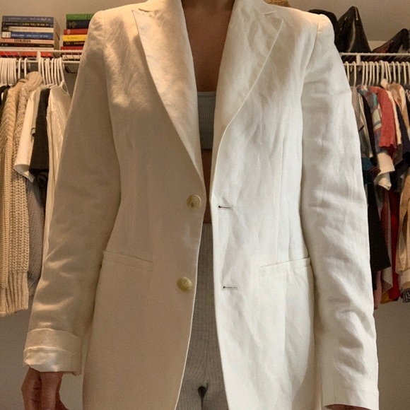 cream linen jackets